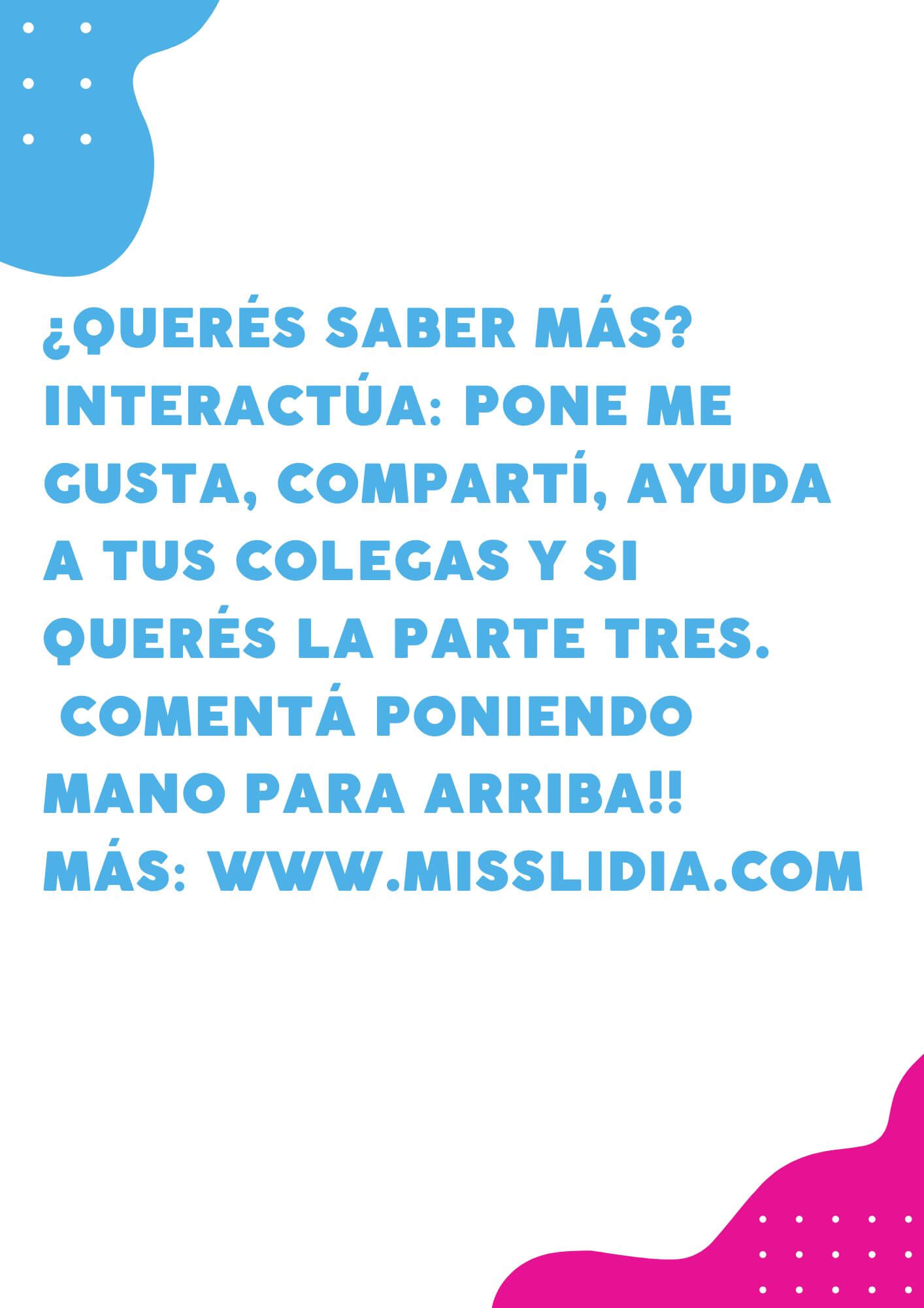 Invitación a continuar la serie del registro Placa de cierre que invita a compartir las sugerencias y pedir una tercera parte de la serie.