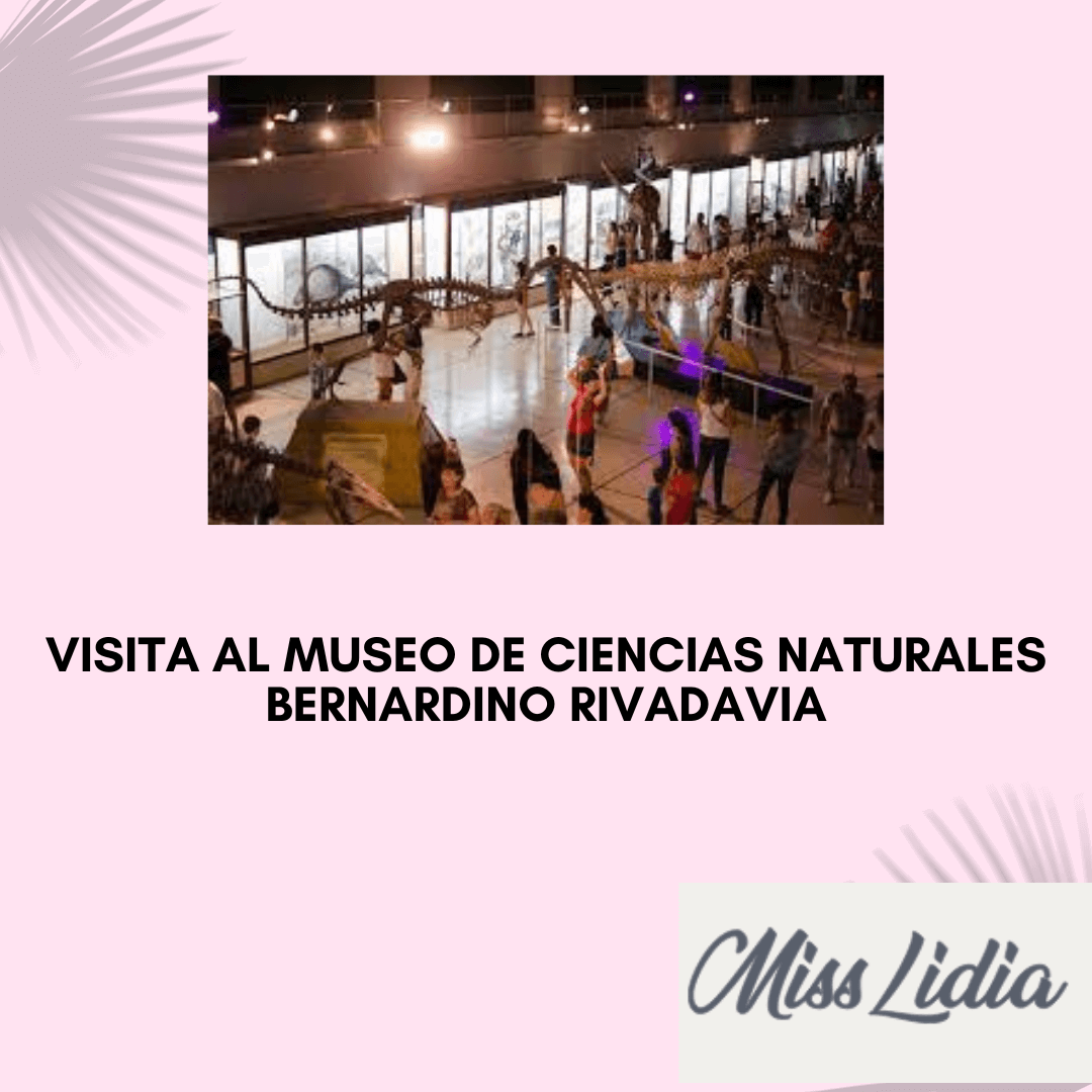 Museo de ciencias naturales con esqueleto de dinosaurio Un salón de museo con varias personas caminando junto a esqueletos montados de dinosaurios y otras piezas de exhibición. La escena está iluminada por vitrinas largas al fondo.