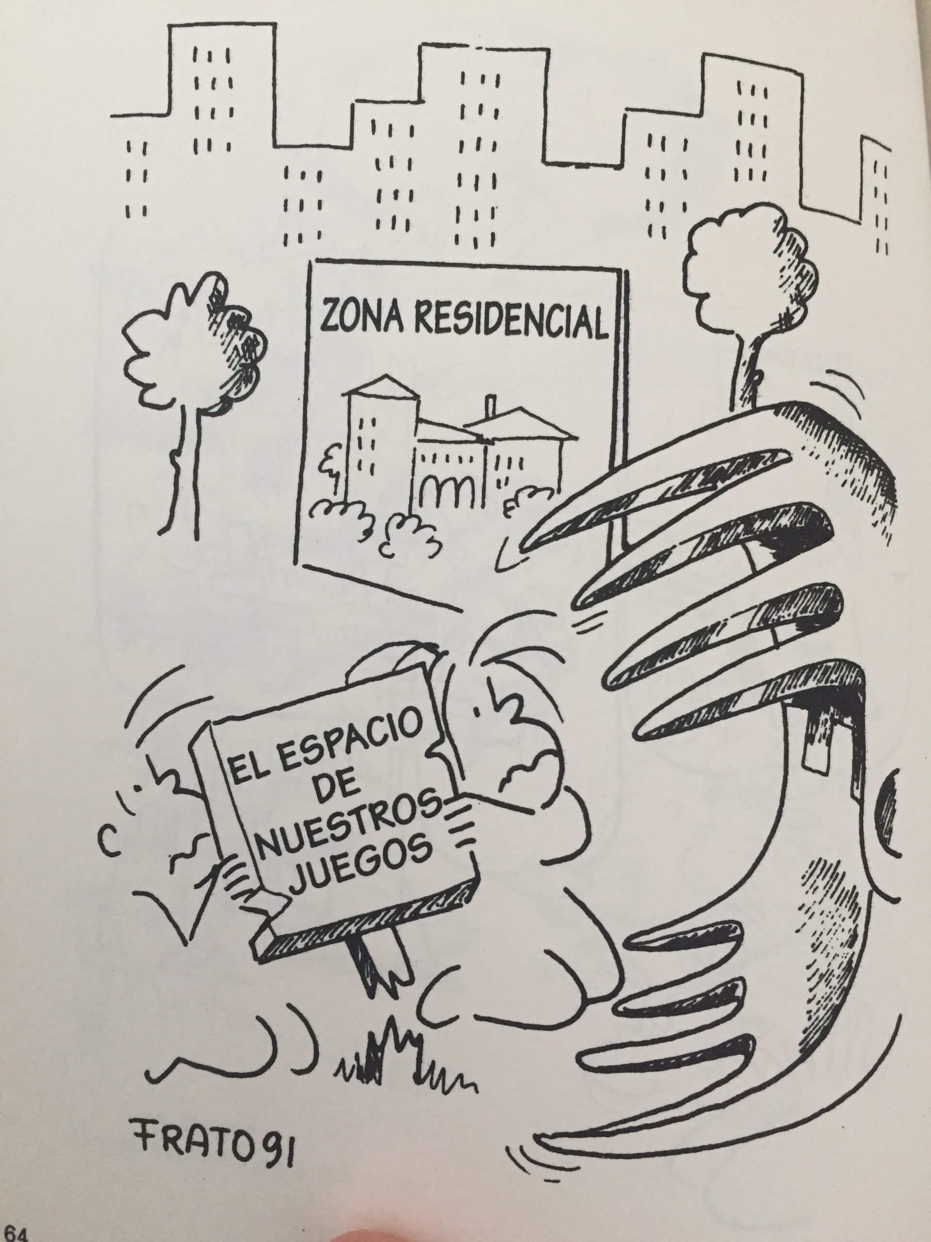 Tonucci jugar en la plaza