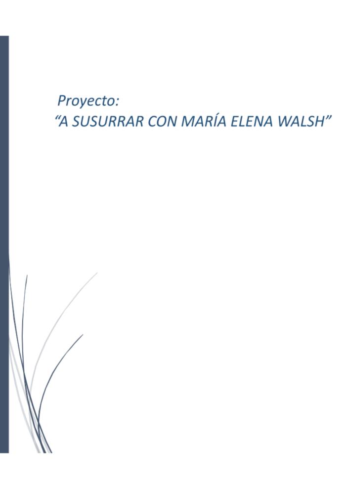 A susurrar con María Elena Walsh - Miss Lidia, Docente de Nivel Inicial