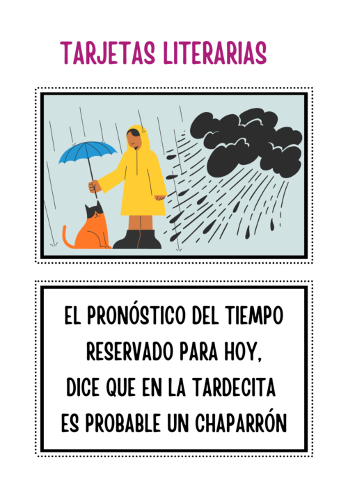 Tarjetas Literarias para Nivel Inicial