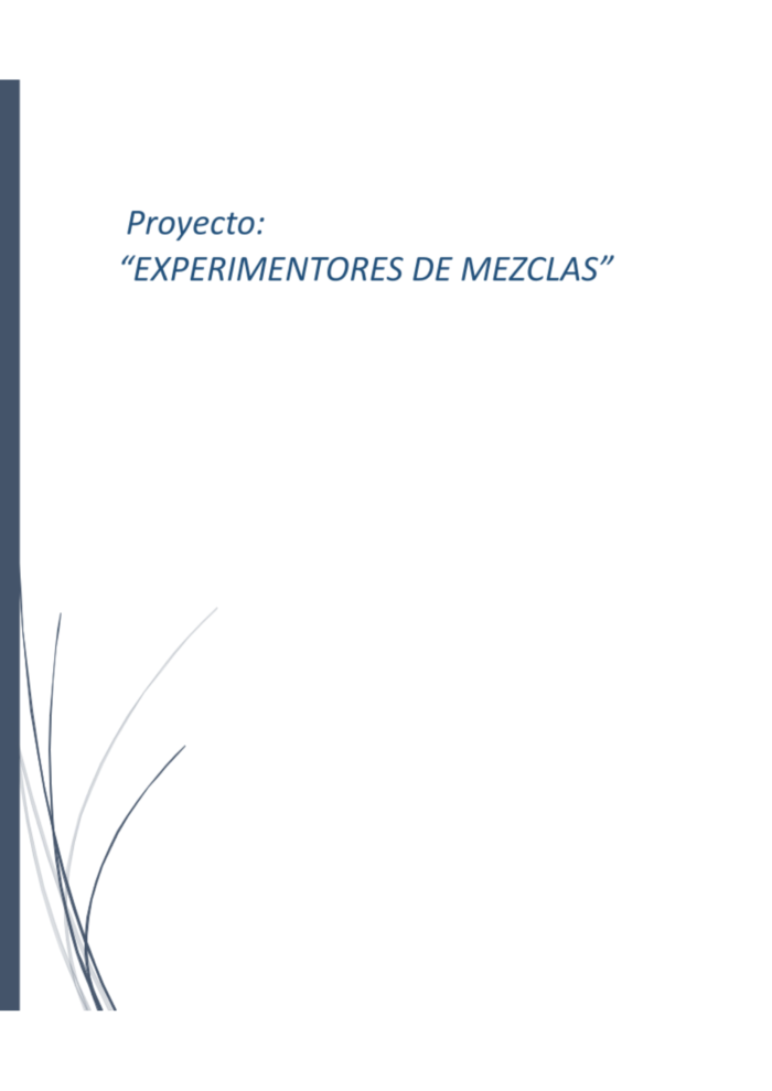 Experimentores de Mezclas