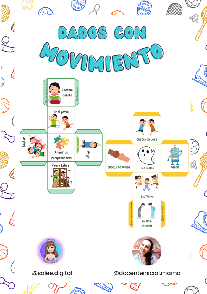 Dados de Movimiento: Actividades Físicas y Juegos para Nivel Inicial