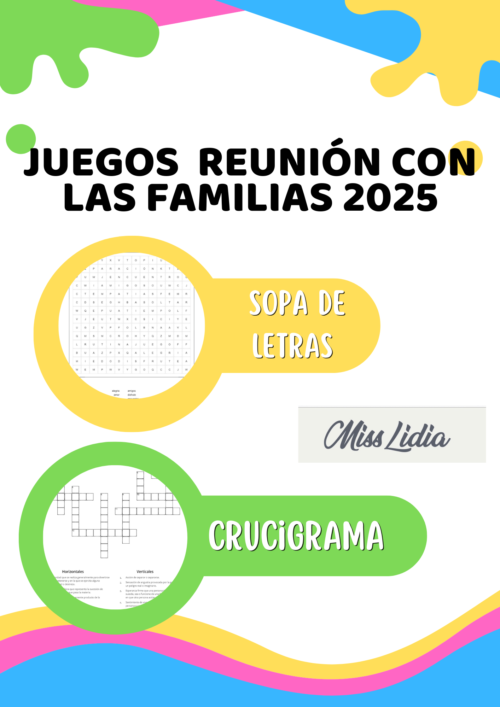 Primera Reunión 2025: Jugando con Sopas de letras y Crucigramas