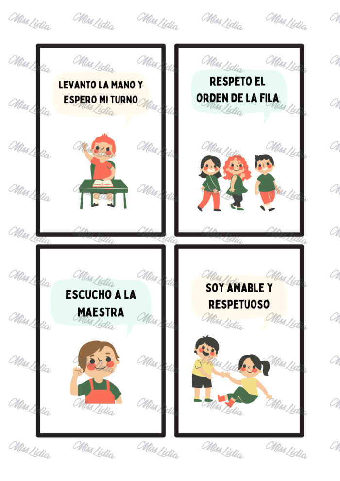 Normas de Convivencia para la Sala en Nivel Inicial
