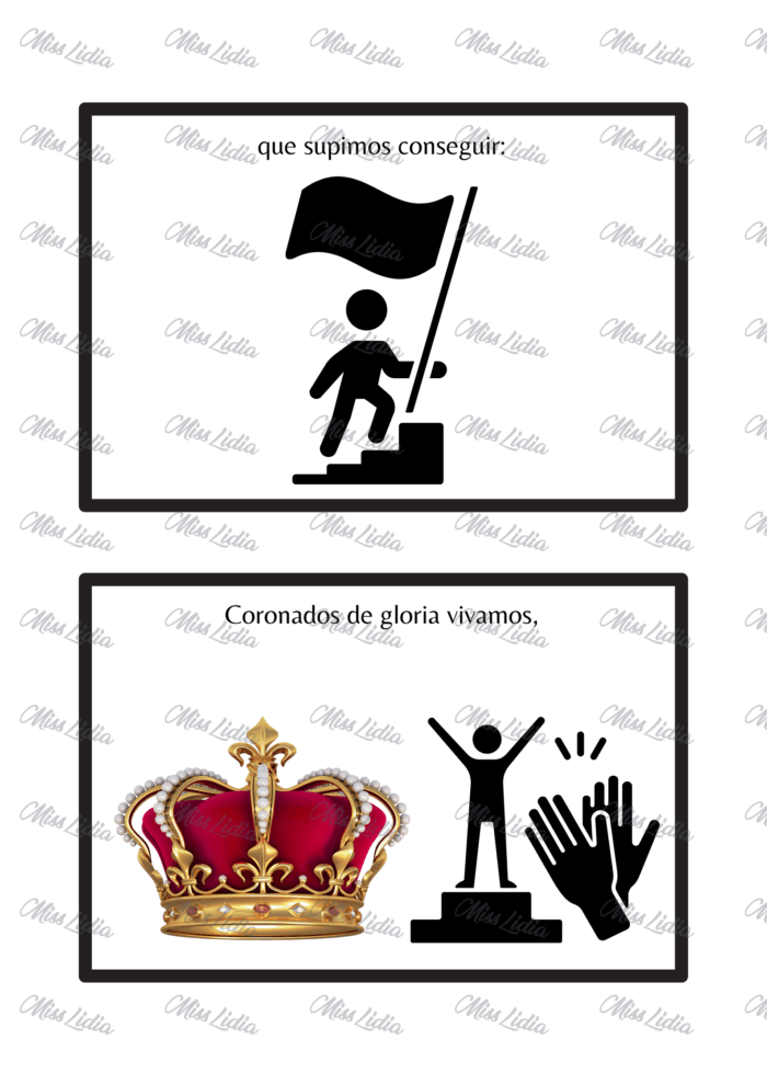 Himno Nacional con Pictogramas para Nivel Inicial